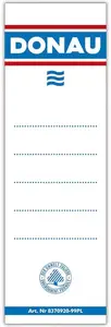 Self-adhesive binder labels Donau 54 x 153 mm for spine and cover, pack compatible with MPN 8375920-09PL