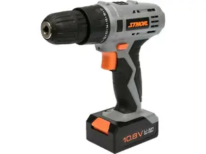 Electric drill STHOR 78981 — cordless, Li‑Ion 10.8 V, weight 780 g, protection class III, IP20