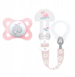 Pacifier Holder with Cover MAM Sealife (Girl) – MAM636, pacifier clip and protective case