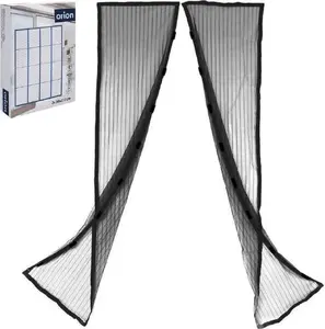 Mosquito net screen with magnetic closure for door, ORION Ori_780612, black