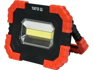 Prožektors YATO YT-81821 LED, 1x LED 5V 680 lm, taisnstūra griestu gaismeklis, melns/sarkans