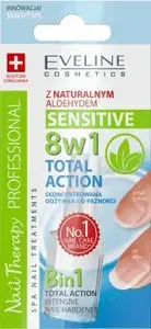 Nail conditioner Eveline Total Action Sensitive 8in1, 12 ml