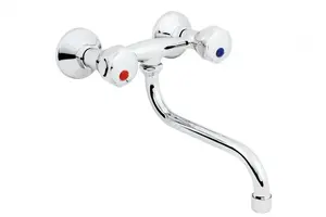 Кухонный настенный смеситель Hydroland B104, хром