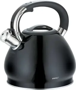 Kettle KingHoff KH-1221 with Whistle, Stainless Steel, 3.4 L Capacity