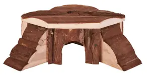Small animal habitat décor Trixie 6175 — wooden hideout 210×70×190 mm