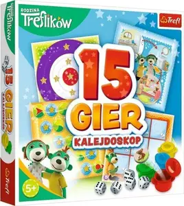 Настольные игры TREFL Kalejdoskop — набор из 15 игр, семейная коллекция