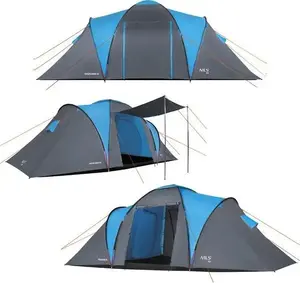 Tent Nils Extreme NC6431 Highland IV camping tent blue-gray — 4-person