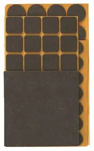 Felt Furniture Pads Top Tools 106 pcs brown – model 98Z146, assorted sizes