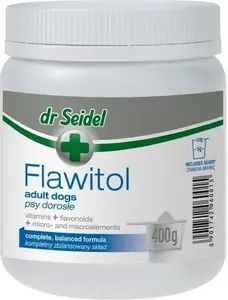 Dietary supplement powder dr seidel FLAWITOL 400 g — for adults, psy (canine) support