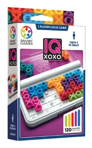 Galda loģikas spēle Smart Games IQ XoXo no 6 gadu vecuma, uzdevumi loģikai un telpiskajai domāšanai