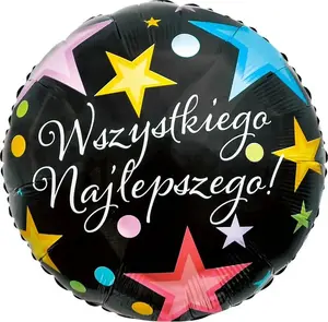 Фольгированный шар GoDan «Wszystkiego Najlepszego!» 46 см Photo 1