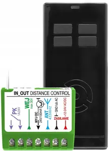 Tāluma kontroles komplekts Spalding Proxima IN-OUT T4 — melns