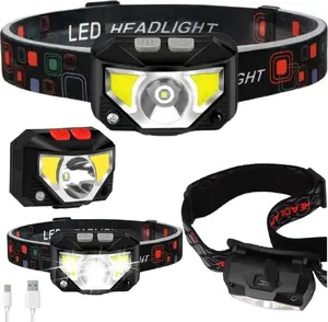 Galvas lampa Lean modelis 21015 LED ar kustības sensoru un 6 apgaismojuma režīmiem