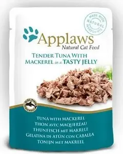 Wet cat food pouch Applaws MS_8892 — tuna with mackerel in jelly, 70 g