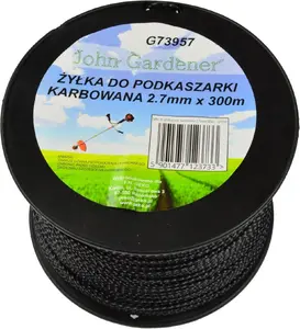 Леска для триммера GEKO G73957 ребристая 2,7 мм × 300 м для бензокос и электрокос