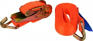 Cargo lashing strap with ratchet GEKO G02384 — 4 m length, 1 t working load, 25 mm webbing