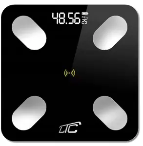 Bathroom smart body scale LTC LXWG110 with Bluetooth, black — analytical measurements