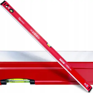 Spirit level GEKO STRONG LINE 1000 mm aluminium, 3 vials, magnetic absent