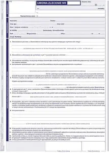Contract form set Michalczyk & Prokop D UMOWA-ZLECENIE A4 2-part 511-1U