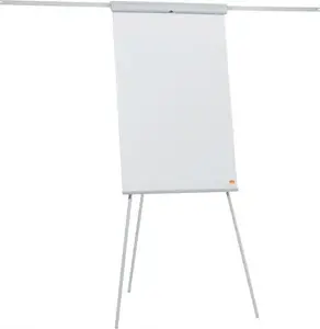NOBO magnetic flipchart system Essentials with 2 arms — mobile presentation easel