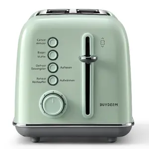 Toaster Clarks DT620-CG — 2-slice, 900 W, stainless steel housing, green