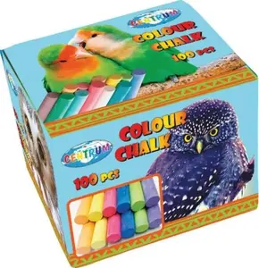 Chalk stick Panta Plast Kreda tablicowa 100 pcs — colored writing chalk for boards