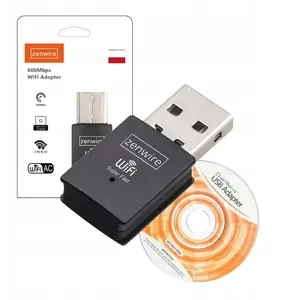 USB WiFi адаптер с внешней антенной zenwire 600MB 5GHz — сетевая карта для компьютера