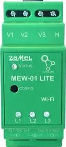 Three-phase energy monitor ZAMEL MEW-01/LITE — electrical energy meter for monitoring consumption
