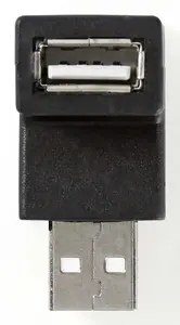 Cable gender changer Nedis CCGB60930BK — USB-A to USB-A, nickel-plated contacts, black