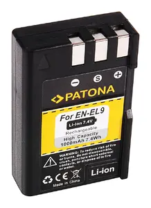 Akumulators kamerai PATONA 1040 Li‑Ion 1000 mAh — priekš kamerām, 55,4×15,2×35,6 mm
