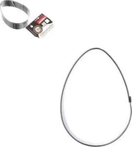 Cookie cutter ORION model Ori_121175 — egg-shaped gingerbread cutter, universal size