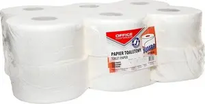Toilet Paper Office Products Jumbo, 2-ply, 120 m roll, pack of 12, white