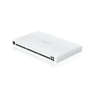 Network switch Ubiquiti UISP-S-Pro-EU — Managed L2, 24× Gigabit (10/100/1000) RJ-45, 4× SFP+, PoE, 128 Gbit/s, DC 18–27 V