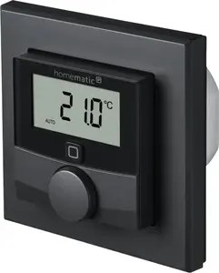 Цифровой термостат Homematic IP 159928A0 — антрацит, LED‑дисплей, 230 В AC, 869.65 МГц, 86×86×54 мм