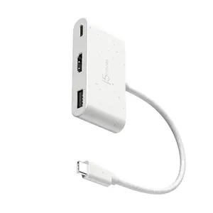 Адаптер USB-C — HDMI и USB-A Triton JCA379EW — интерфейс USB-C, HDMI + USB 3.2 Gen 1 Type-A, PD до 100 Вт, белый