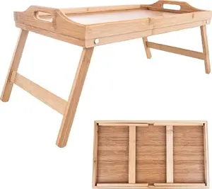 Notebook stand ORION Orion Bambusowy – wooden laptop riser, adjustable height and ventilation