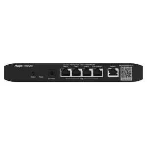 Wired router Reyee RG‑EG105G‑PV2 — Gigabit Ethernet, PoE support (802.3af/at), 800 MHz CPU, 128 MB RAM, Black