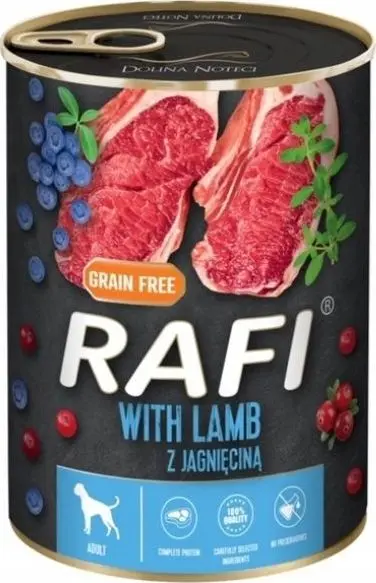 RAFI Rafi Lamb Adult suņu konservi 400 g Photo 2