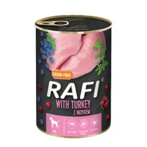 Консервы для собак RAFI Rafi Turkey Adult 400 г — влажный корм для взрослых собак, все размеры