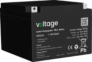 Герметичный AGM свинцово-кислотный аккумулятор voltage VE12-26 12 В 26 А·ч