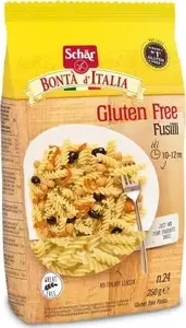 Bezglutēna fusilli makaroni Schär 250 g — spirālveida makaroni