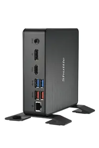 Mini PC barebone Shuttle XPC Nano NC40U, Intel Celeron 7305U 1.1 GHz, 2x M.2, 1x 2.5" bay, 6x USB3.2, 1x HDMI, 1x DP, 1x USB-C/DP, 1x LAN, 65W