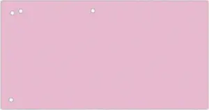 Cardboard Divider Sheets office products, 1/3 A4 240×105 mm, 100 pcs, pink