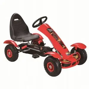 Pedāļu kartings Super-Toys F618 — bērnu braucamrīks, sarkans