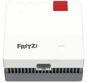 Mesh Wi‑Fi system AVM FRITZ! model 20003134 Dual‑band (2.4/5 GHz) Wi‑Fi 7 (802.11be), internal antennas, 3600 Mbps, red/white