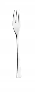 Pastry Fork Curve by ETERNUM, model E-964-4-12 — stainless steel bent pastry fork for portioning and serving