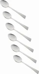 Cutlery set KingHoff KH-1436 — 6-piece polished dining spoons set