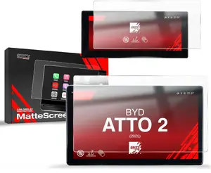 Matte Protection Film GrizzGlass CarDisplay for BYD ATTO 2 (2025) 12.8" [2-in-1]