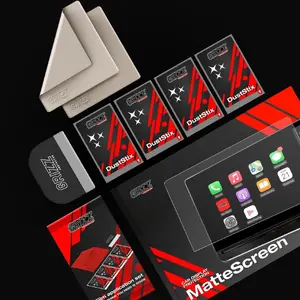 Tempered Matte Screen Protector GrizzGlass for Abarth 500e 12.3" (2023–2025) — CarDisplay Protection
