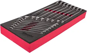 MILWAUKEE foam insert with bent keys, set of 9 pieces
